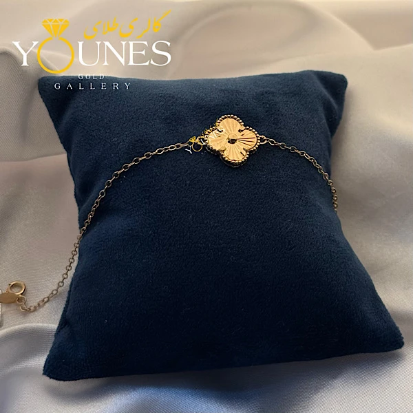 دستبند ونکلیف تک گل طلا